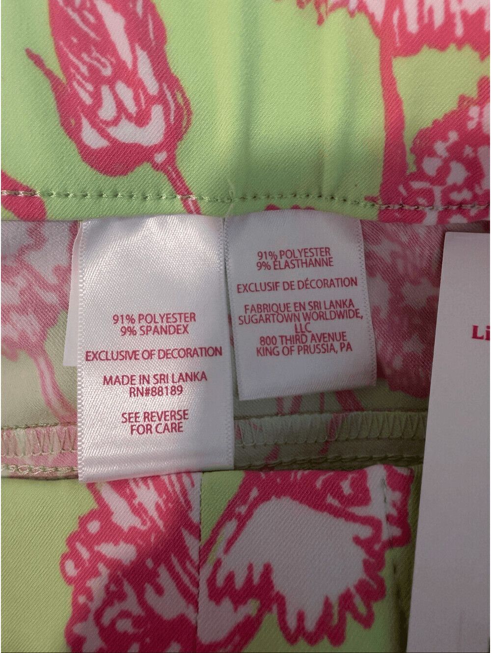 Lilly Pulitzer Estero Luxletic Golf Pants, Size 8, Pistachio - Picture 8 of 10